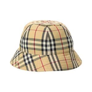 Burberry Check Bucket Hat, Beige